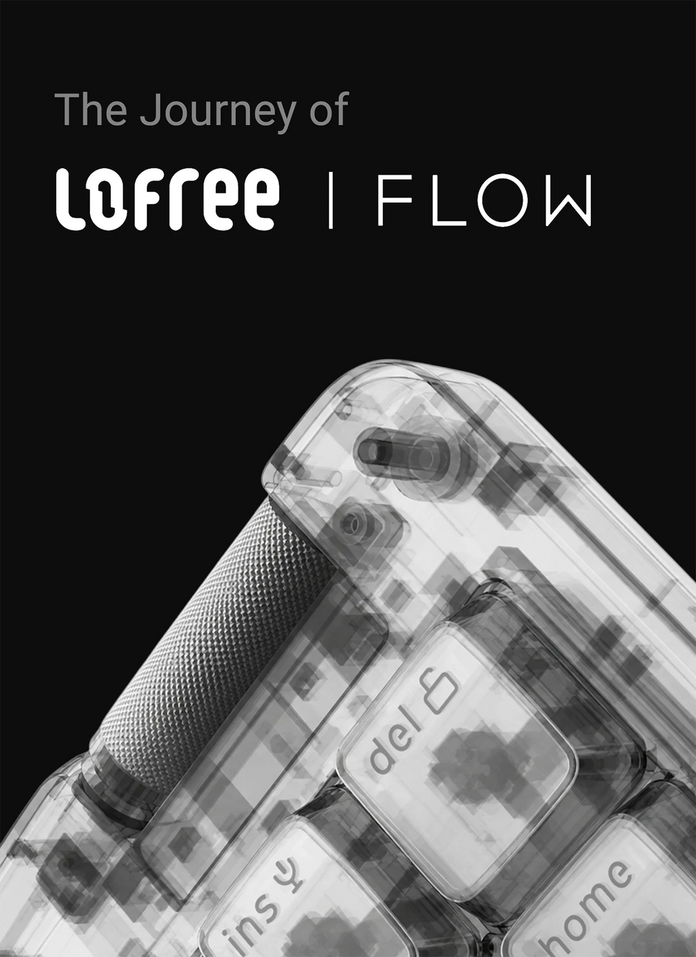 LoFree Flow Lite 2 mechanische Low‑Profile‑Tastatur in Schwarz, ISO‑DE Variante