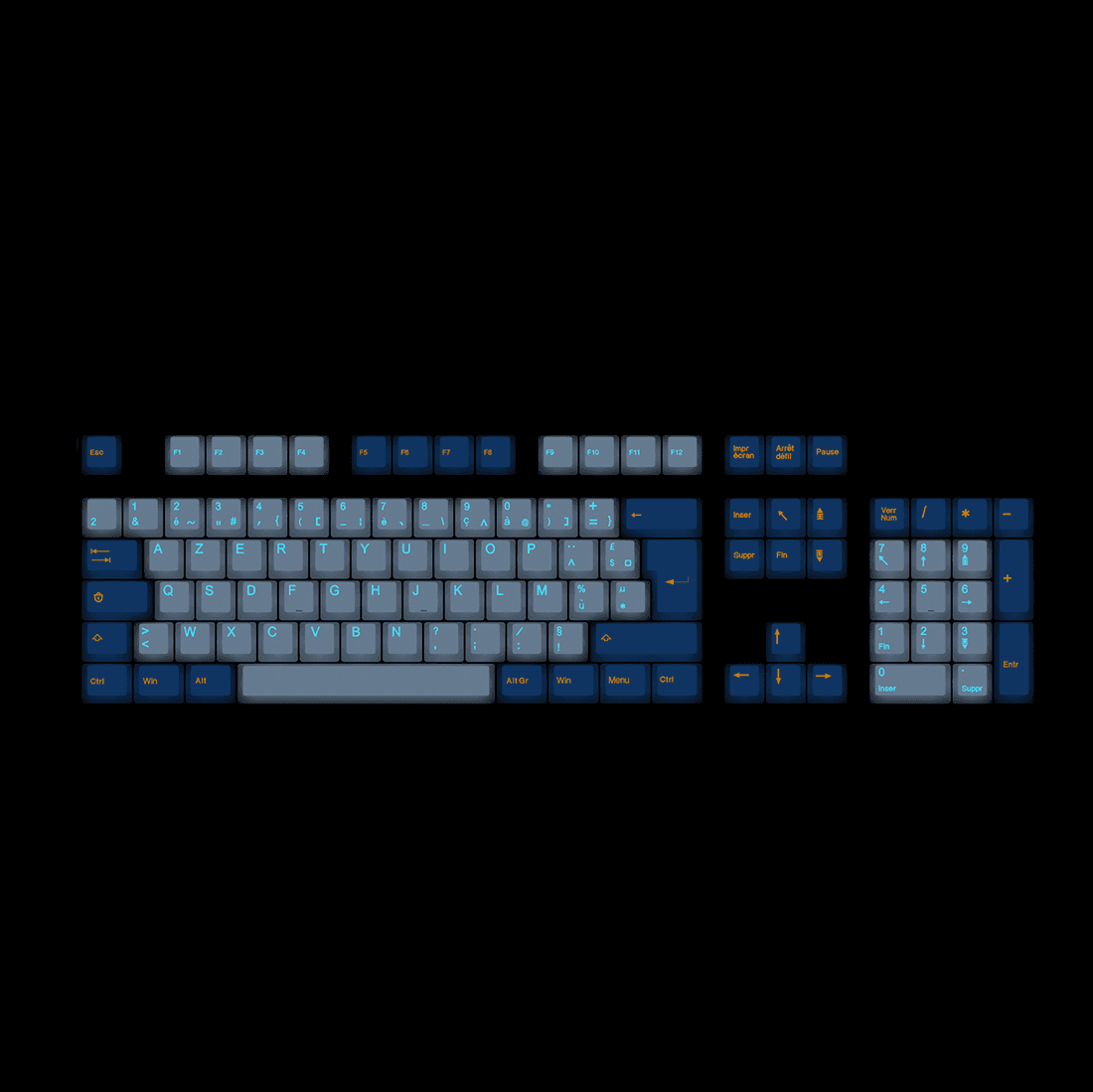 Ensemble de touches Tai-Hao Blue Moon (ANSI)