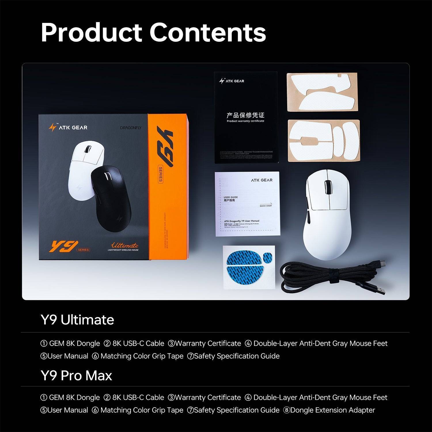 Souris ATK Y9 Ultimate (Blanche)