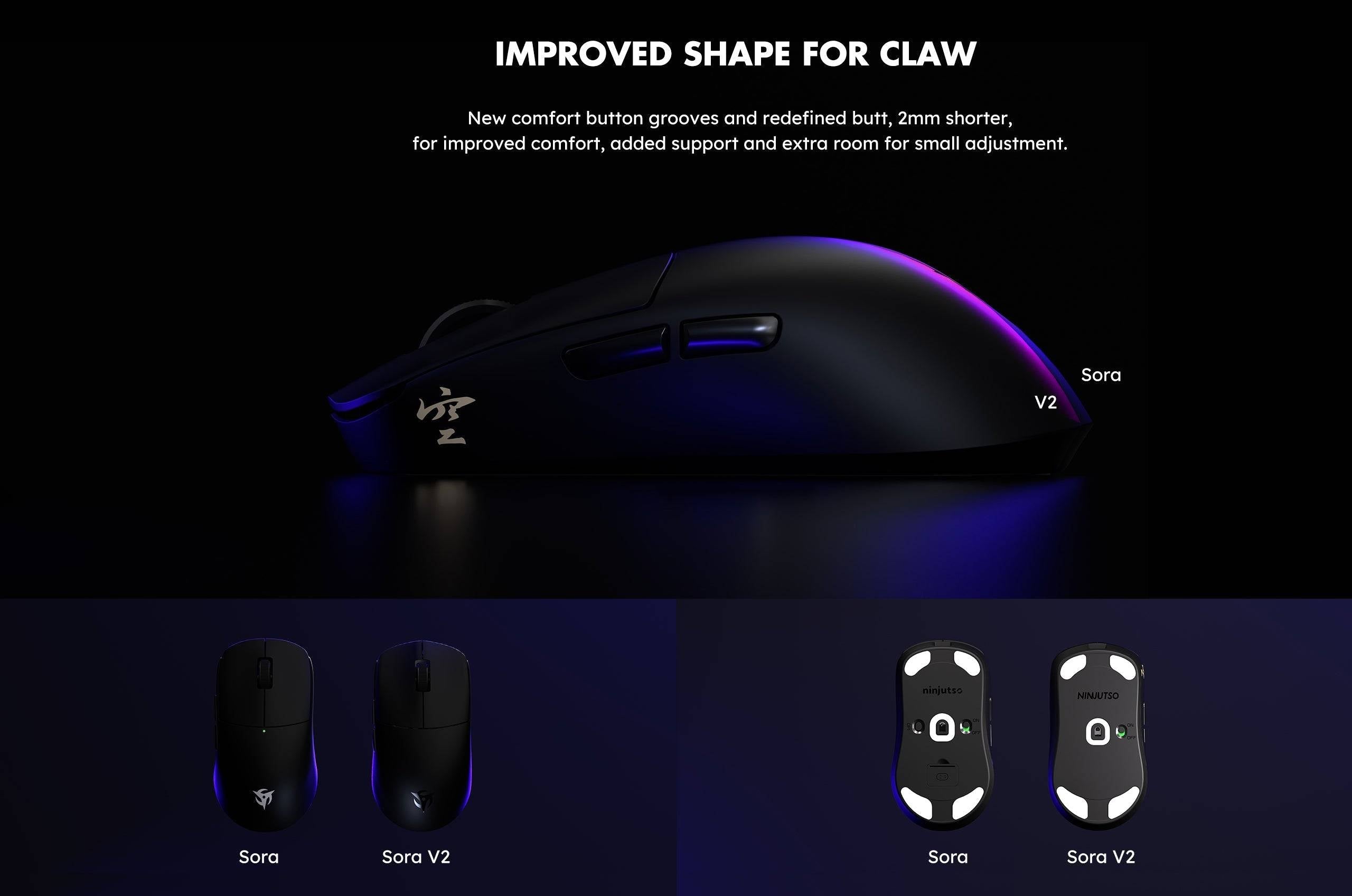 Ninjutso Sora V2 8K (Black) Mouse