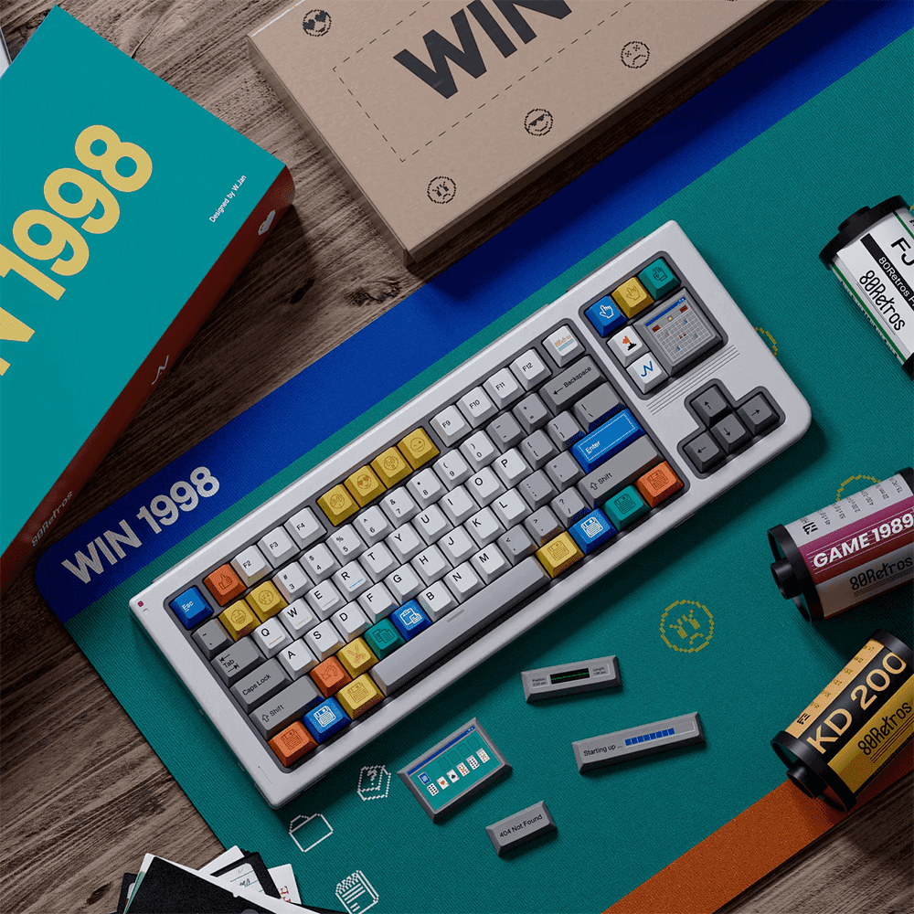 80Retros Win1998 (ANSI) Keycap Set - InputGear DE