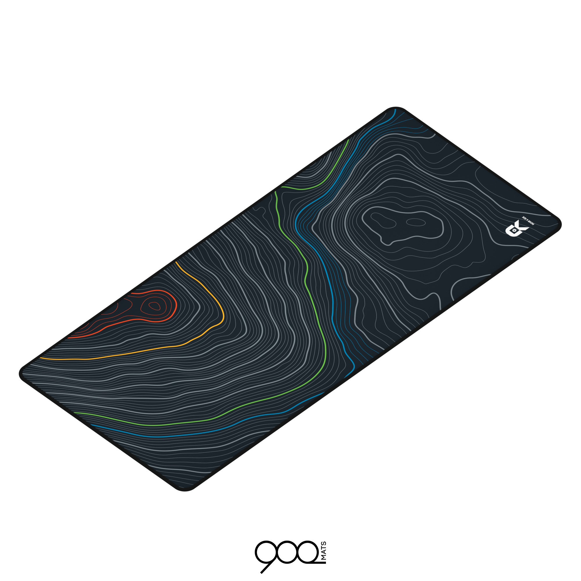 900mats Noir x RGB Waves Deskmat - InputGear DE