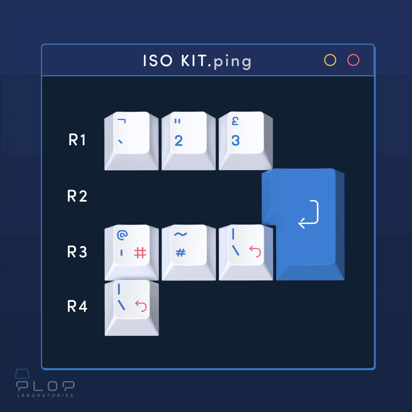 Set de touches EPBT Ping