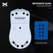 Patins à souris en verre météorite X-Raypad - Points universels