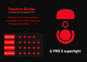 Patins à souris X-Raypad Obsidian