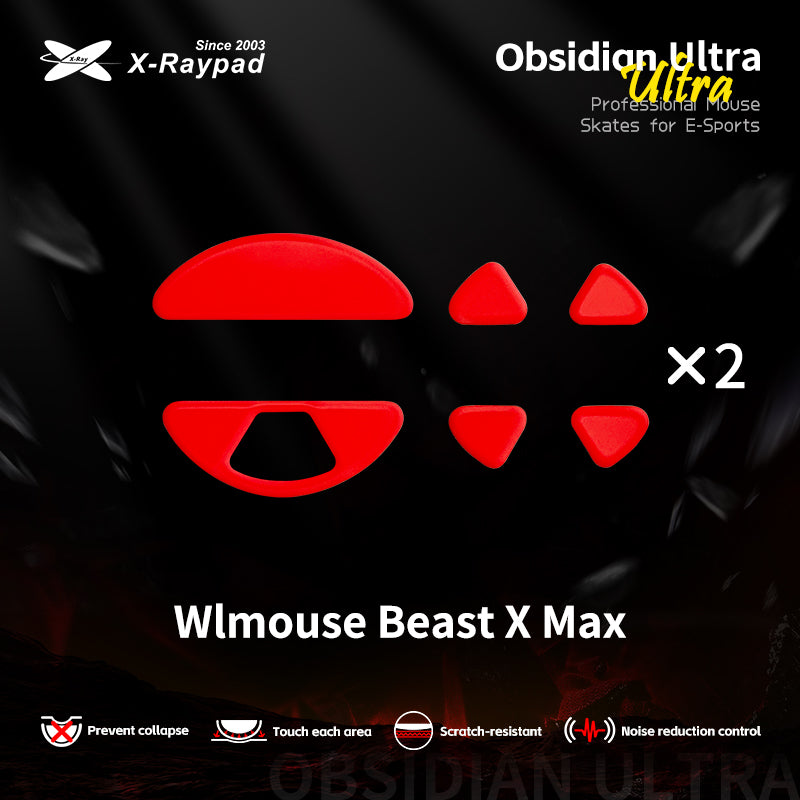 Patins de souris X-Raypad Obsidian Ultra