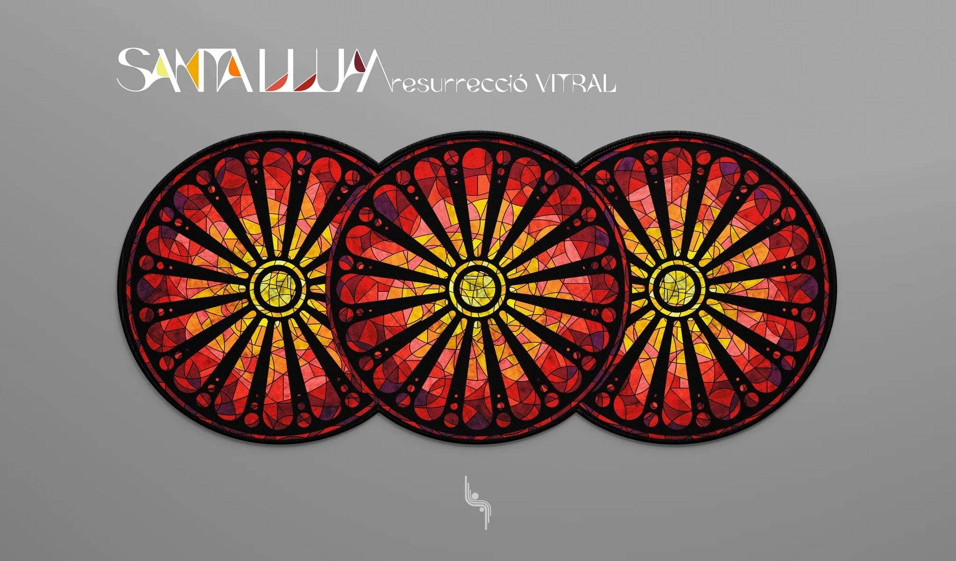 Santa LLum (Vitral Resurrecció) Deskmat