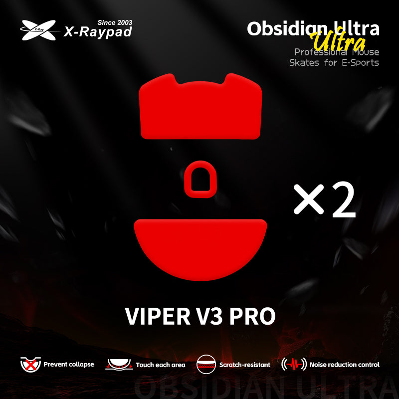 Patins de souris X-Raypad Obsidian Ultra