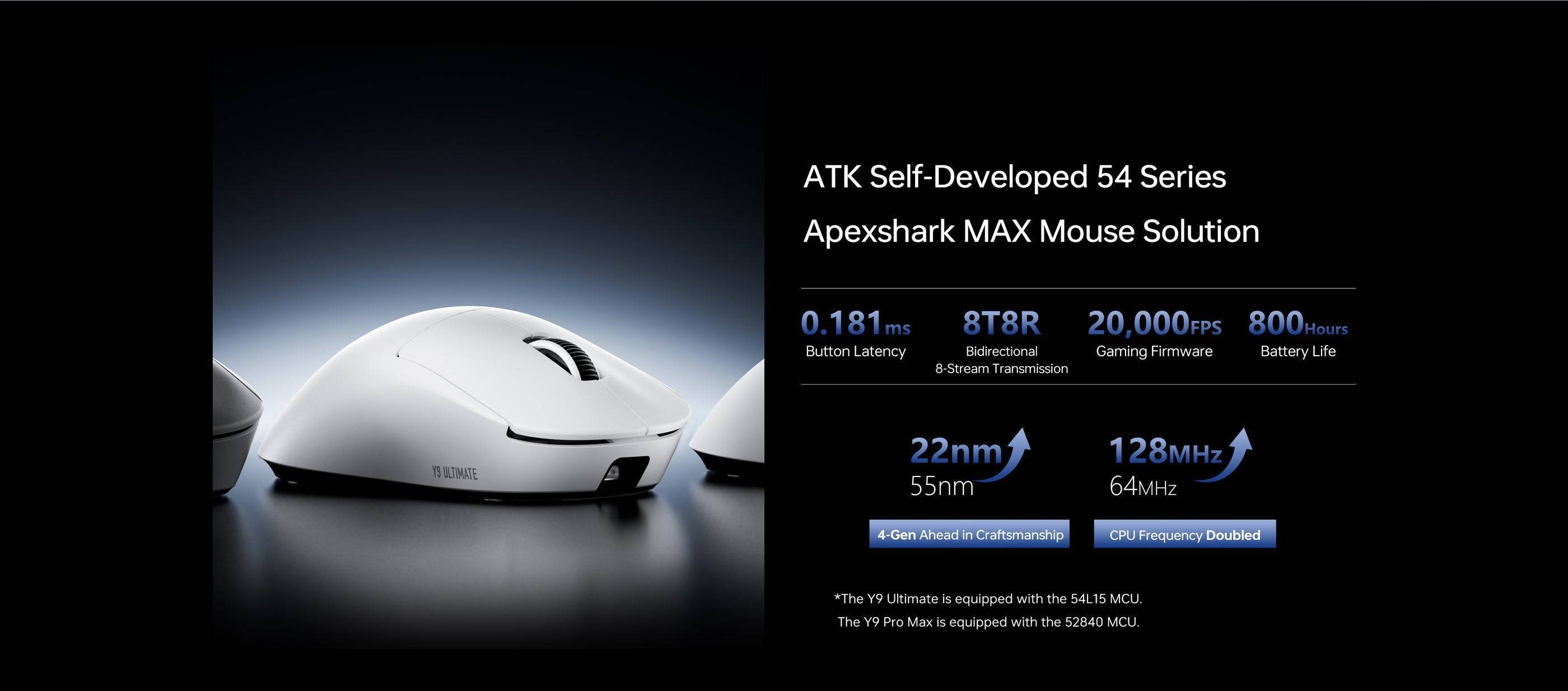 Souris ATK Y9 Ultimate (Blanche)