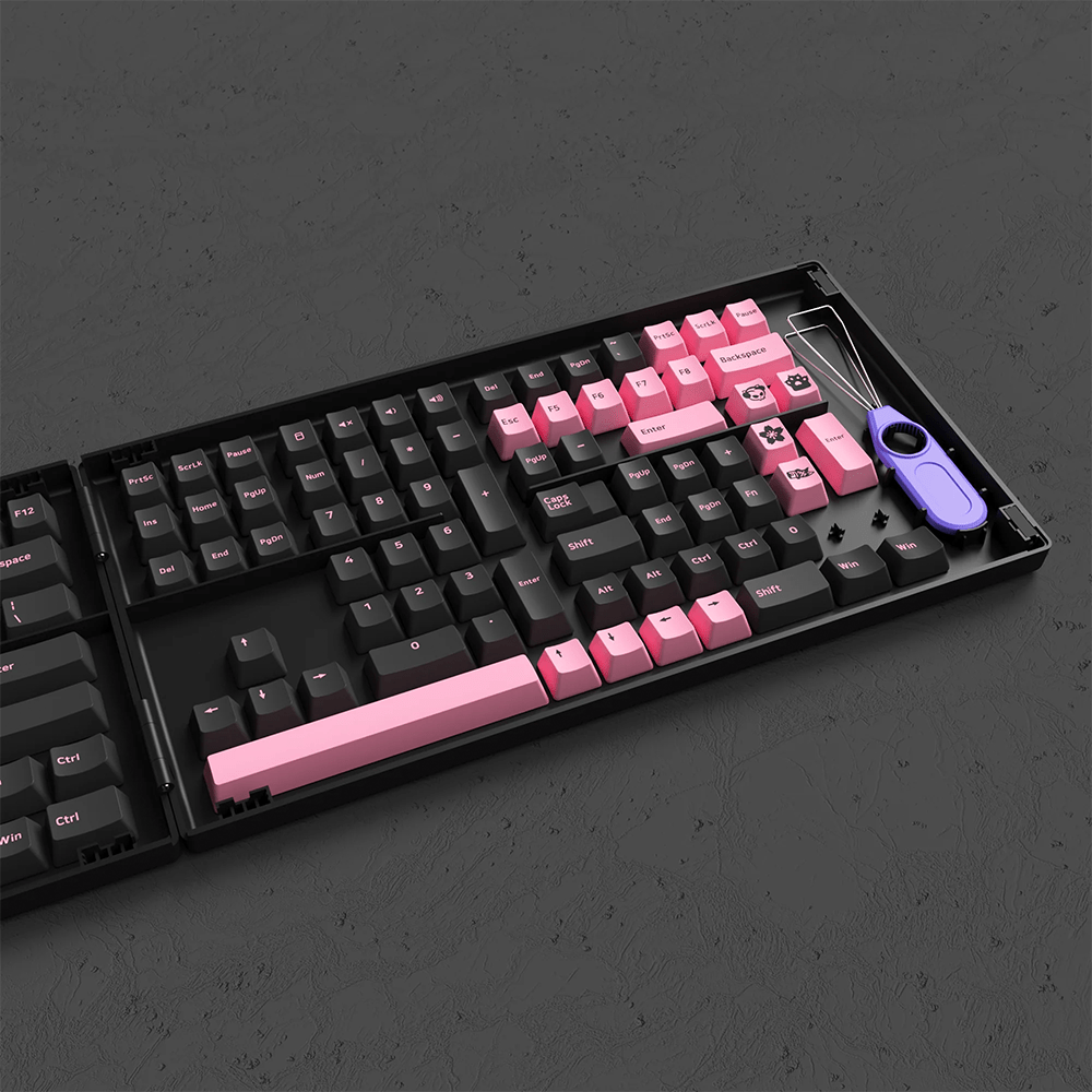 Akko Black & Pink (ANSI) Keycap Set - InputGear DE