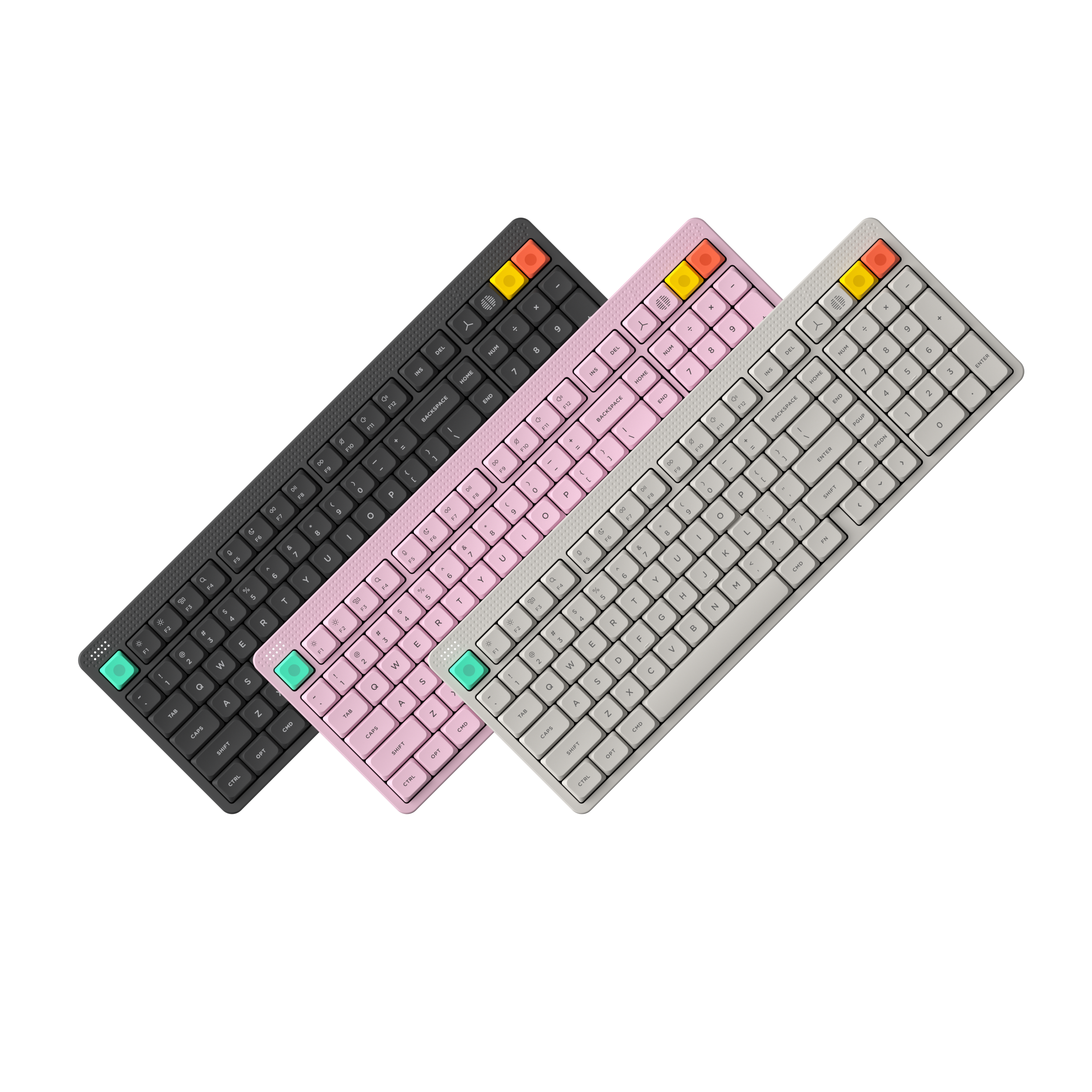 Clavier Nuphy Node 100 Low Profile (Blanc) (ISO-DE)
