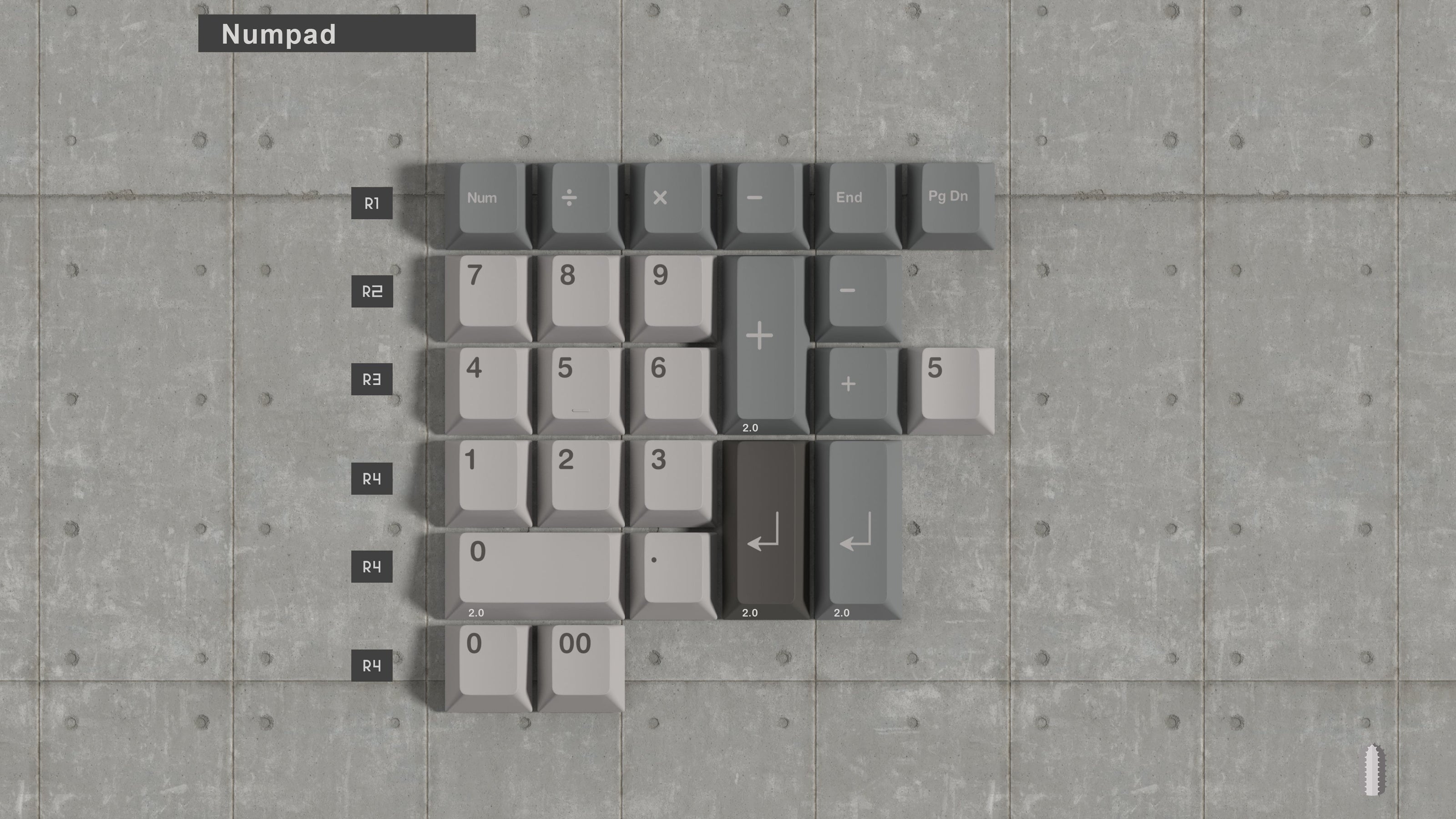 EPBT Brutalist Keycap Set