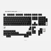 DCX White on Black Keycap Set - InputGear DE