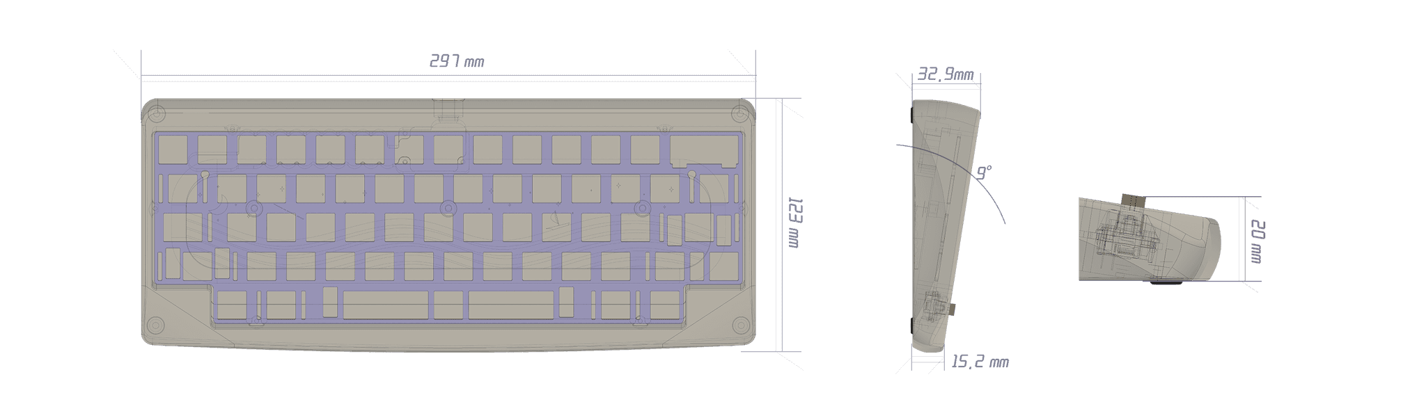 KBDFans Agar 60% Keyboard Kit