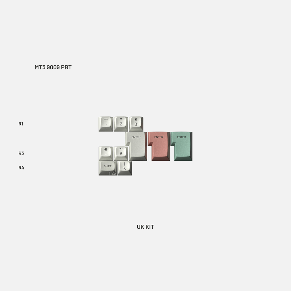 Drop MT3 9009 PBT Keycap Set - InputGear DE