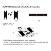 Durock Screw-In Stabilisers V3 Translucent - InputGear DE