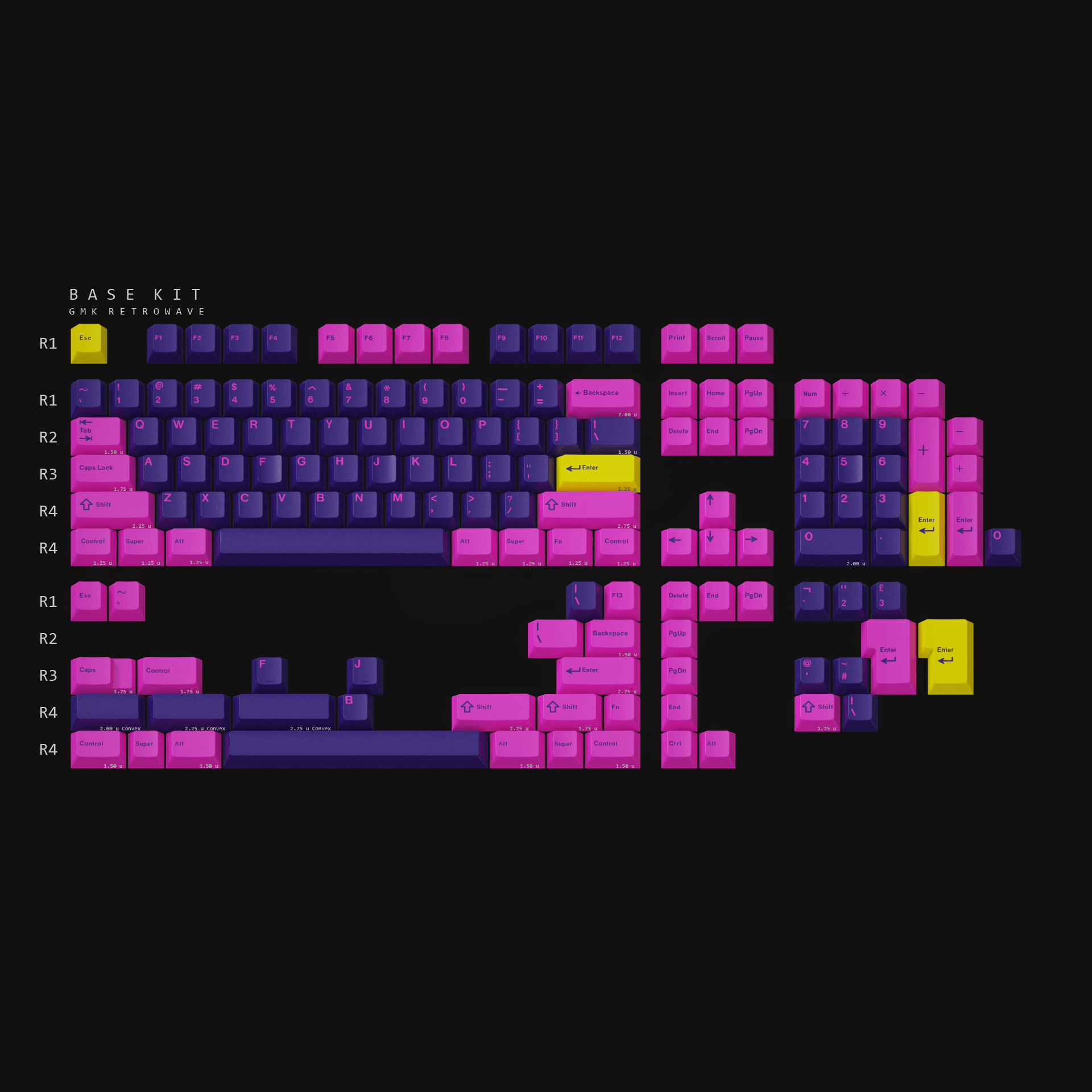 GMK Retrowave Keycap Set - InputGear DE