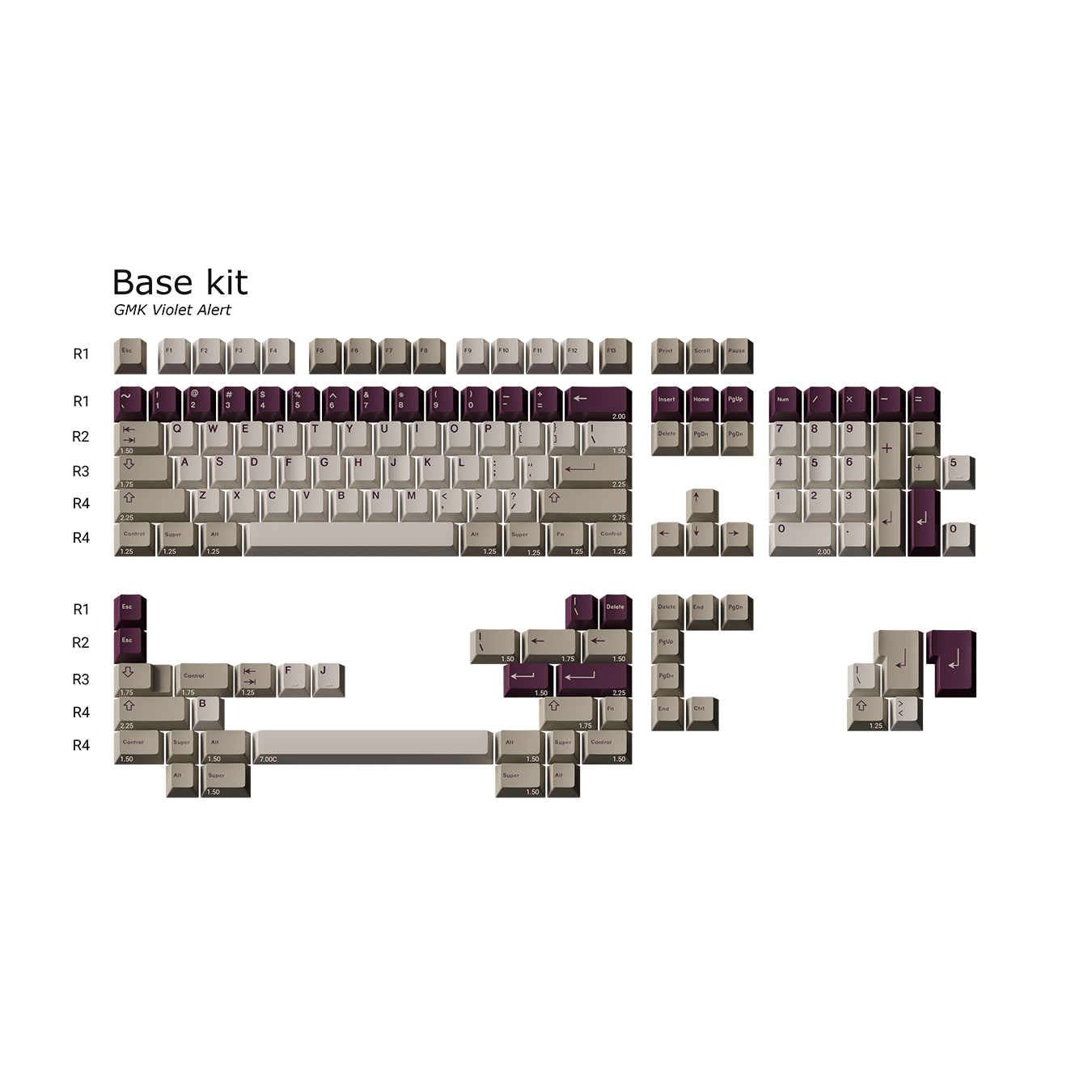 GMK Violet Alert R2 Keycap Set - InputGear DE