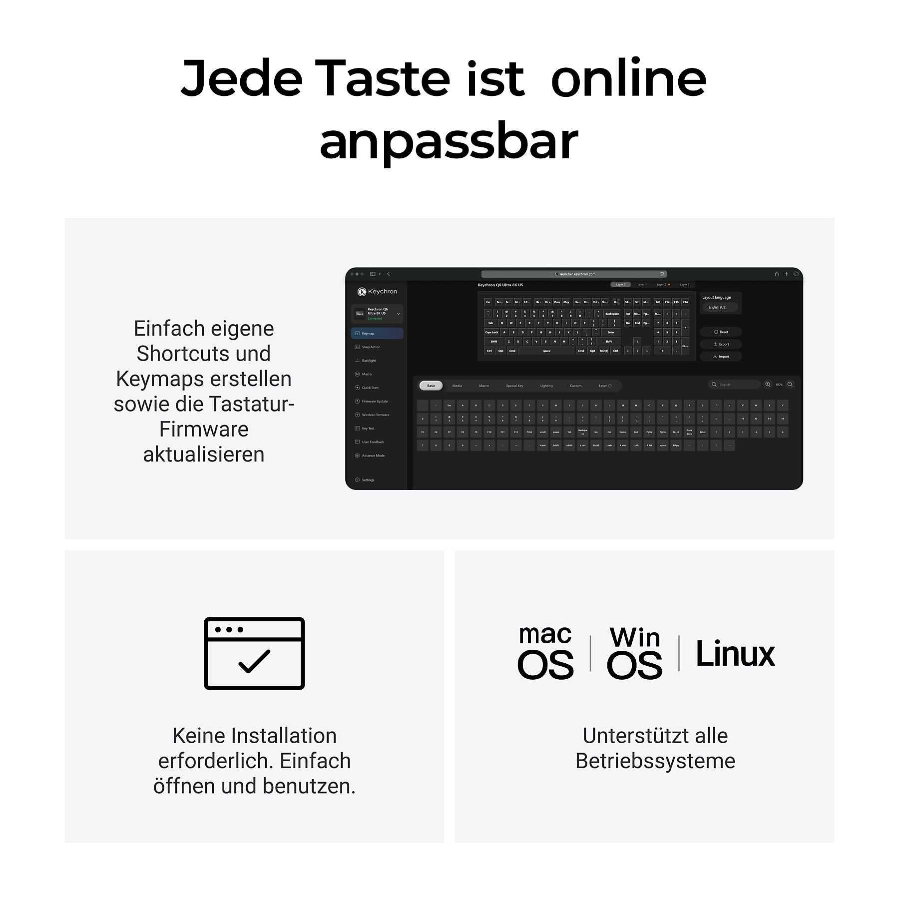 Keychron Q6 Ultra 8K (ISO-DE) Keyboard - InputGear DE