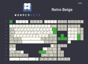 Ensemble de touches Monacokeys Retro Beige (AZERTY-FR)