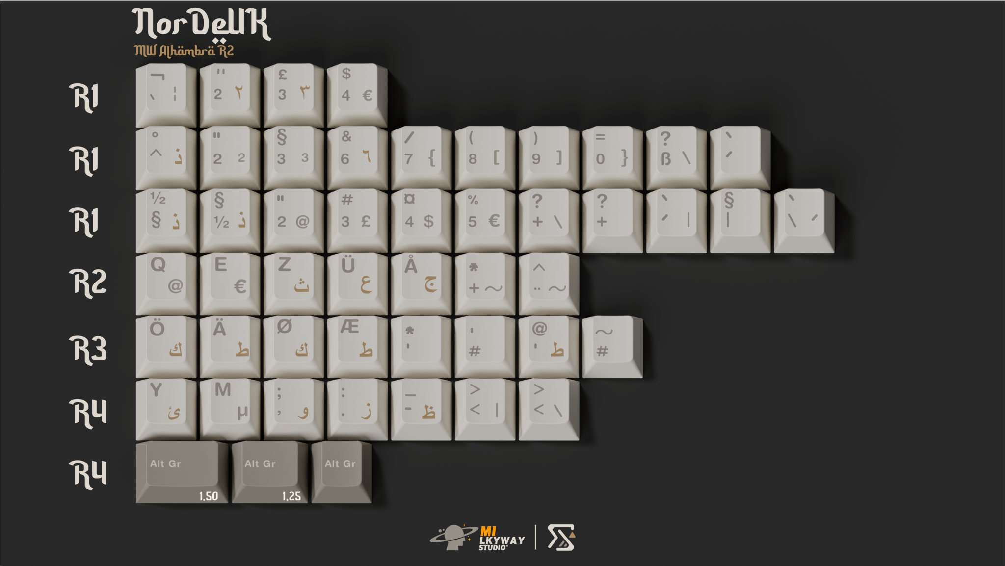 MW Alhambra R2 Keycap Set - InputGear DE