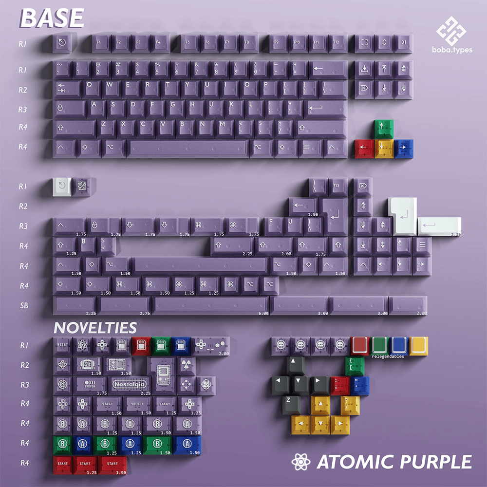 PBTFans Atomic Purple Keycap Set - InputGear DE
