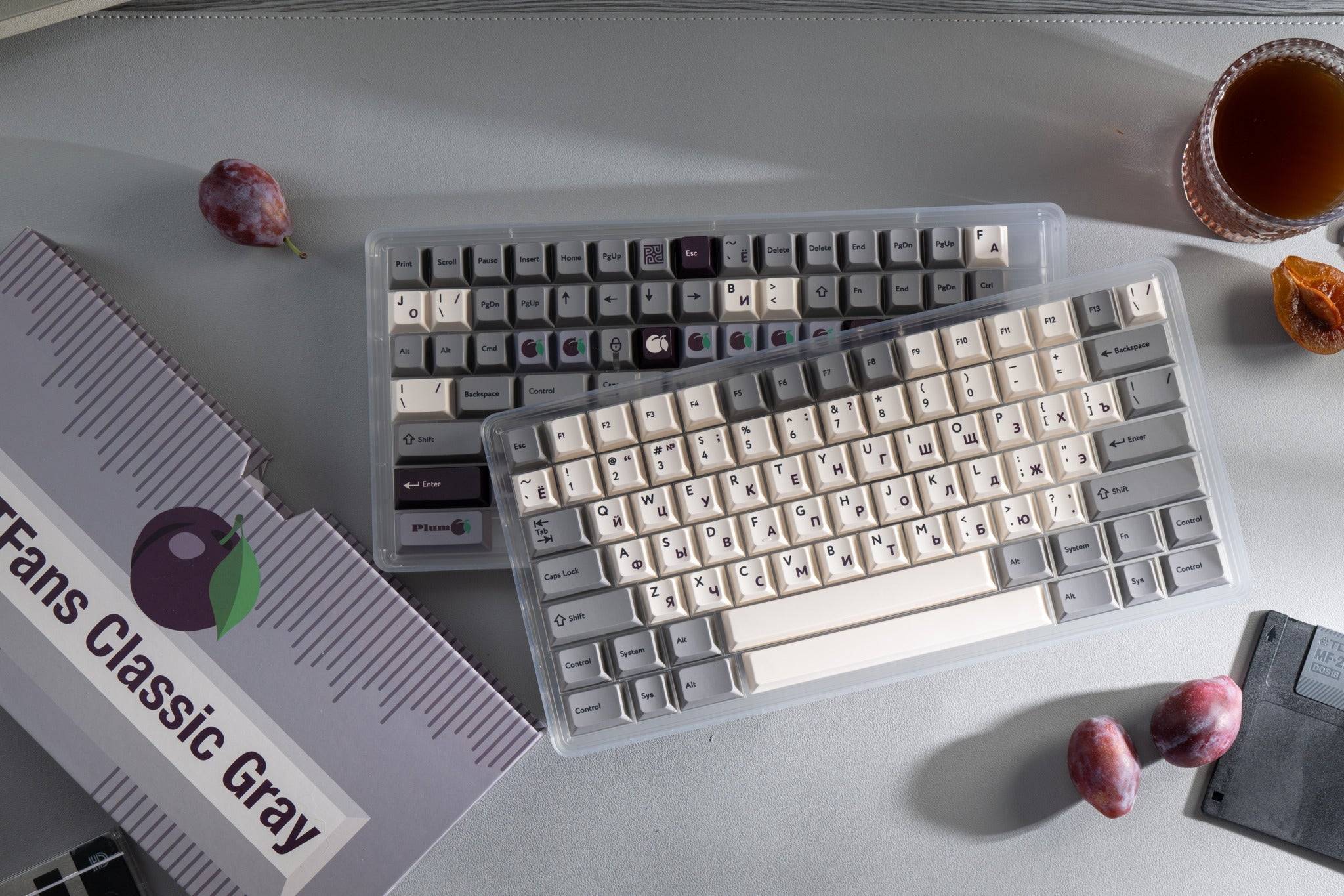 PBTFans Classic Gray Keycap Set - InputGear DE
