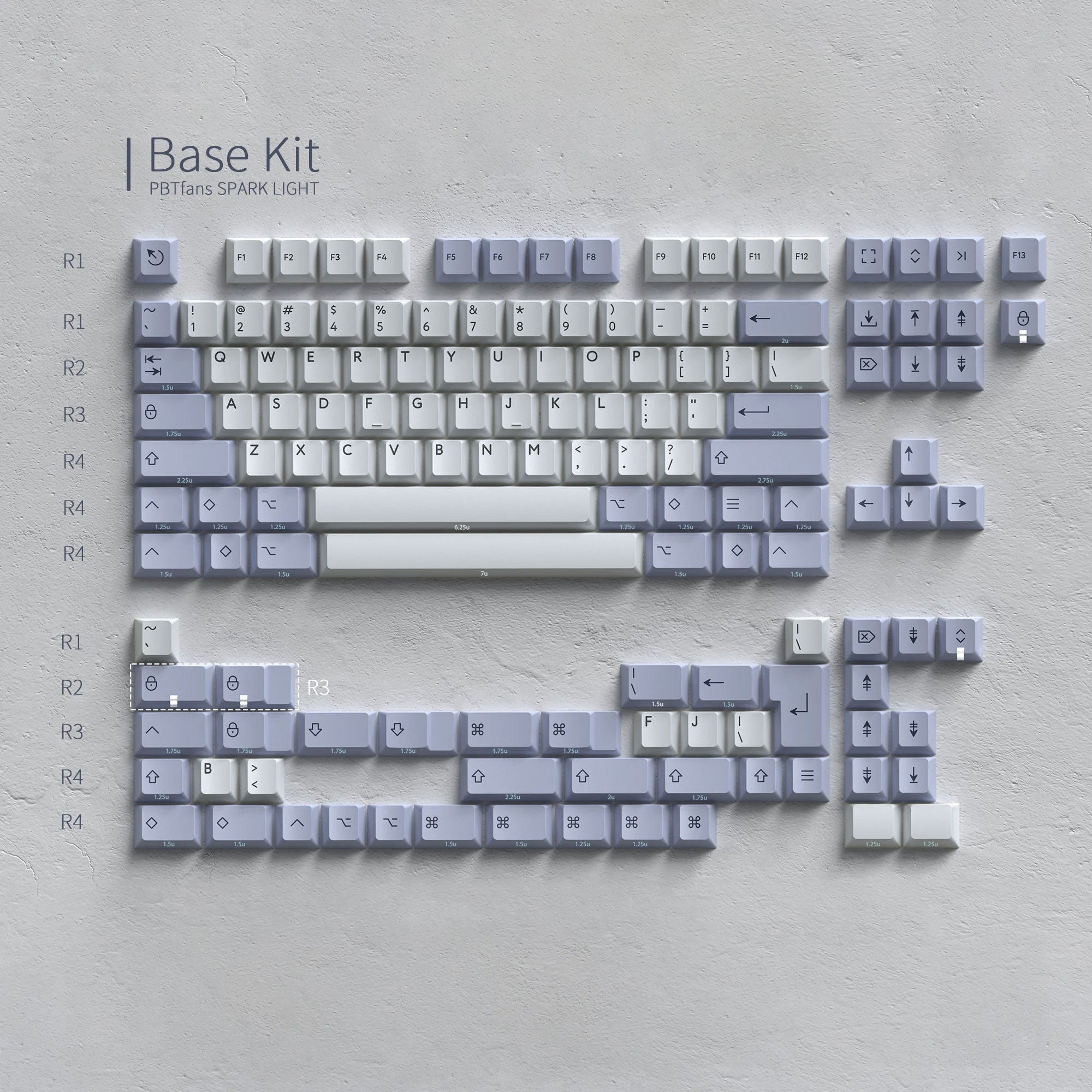 PBTFans Spark Light Keycap Set - InputGear DE