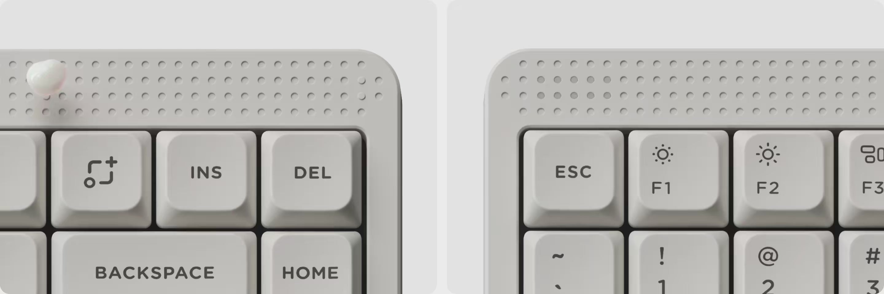 Nuphy Node75 Profil haut Blanc (ANSI)