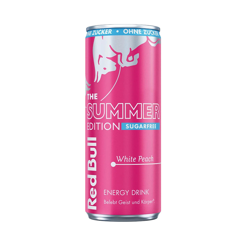 Red Bull White Peach Edition - Canette de 250 ml