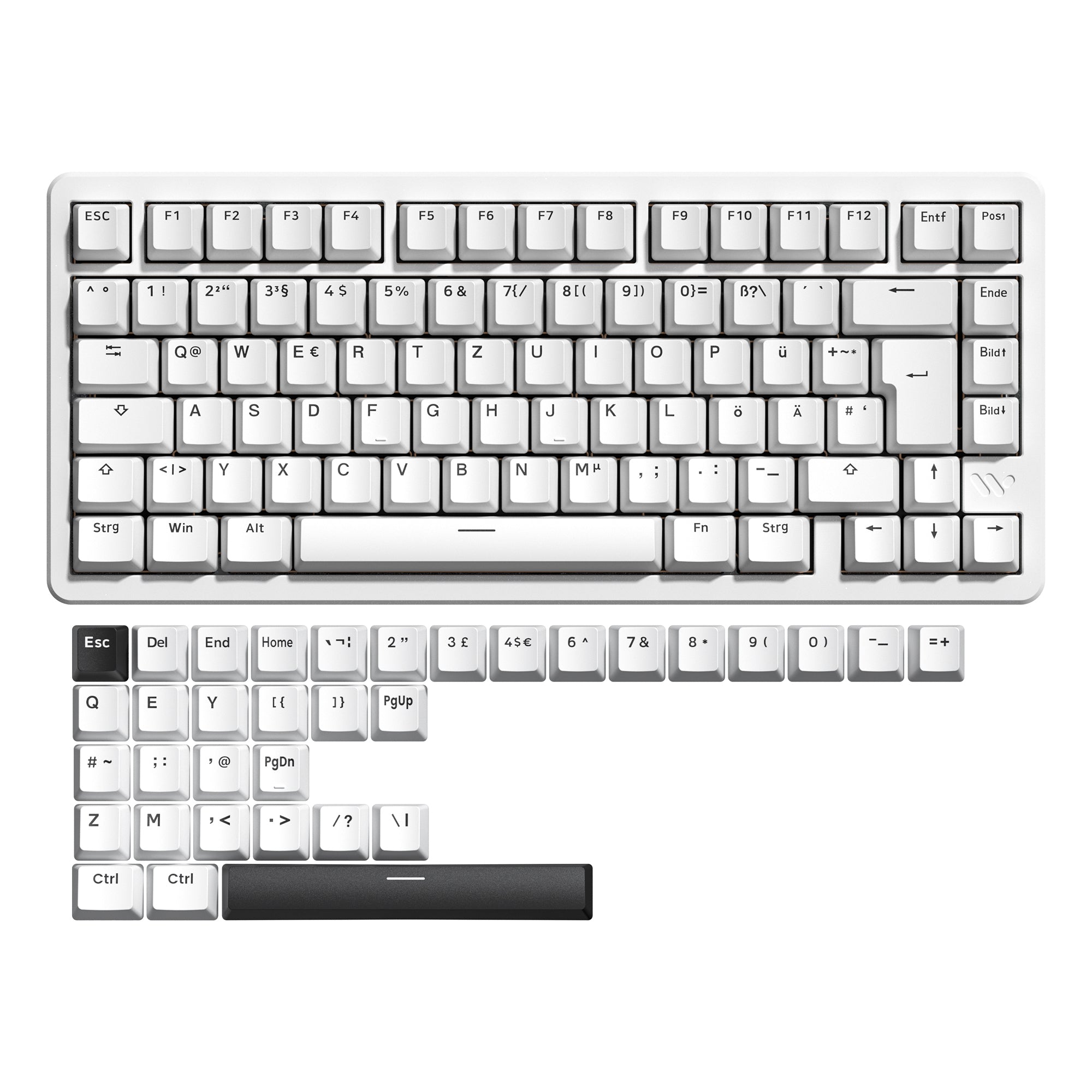 Womier SK75 White (ISO - DE) - InputGear DE